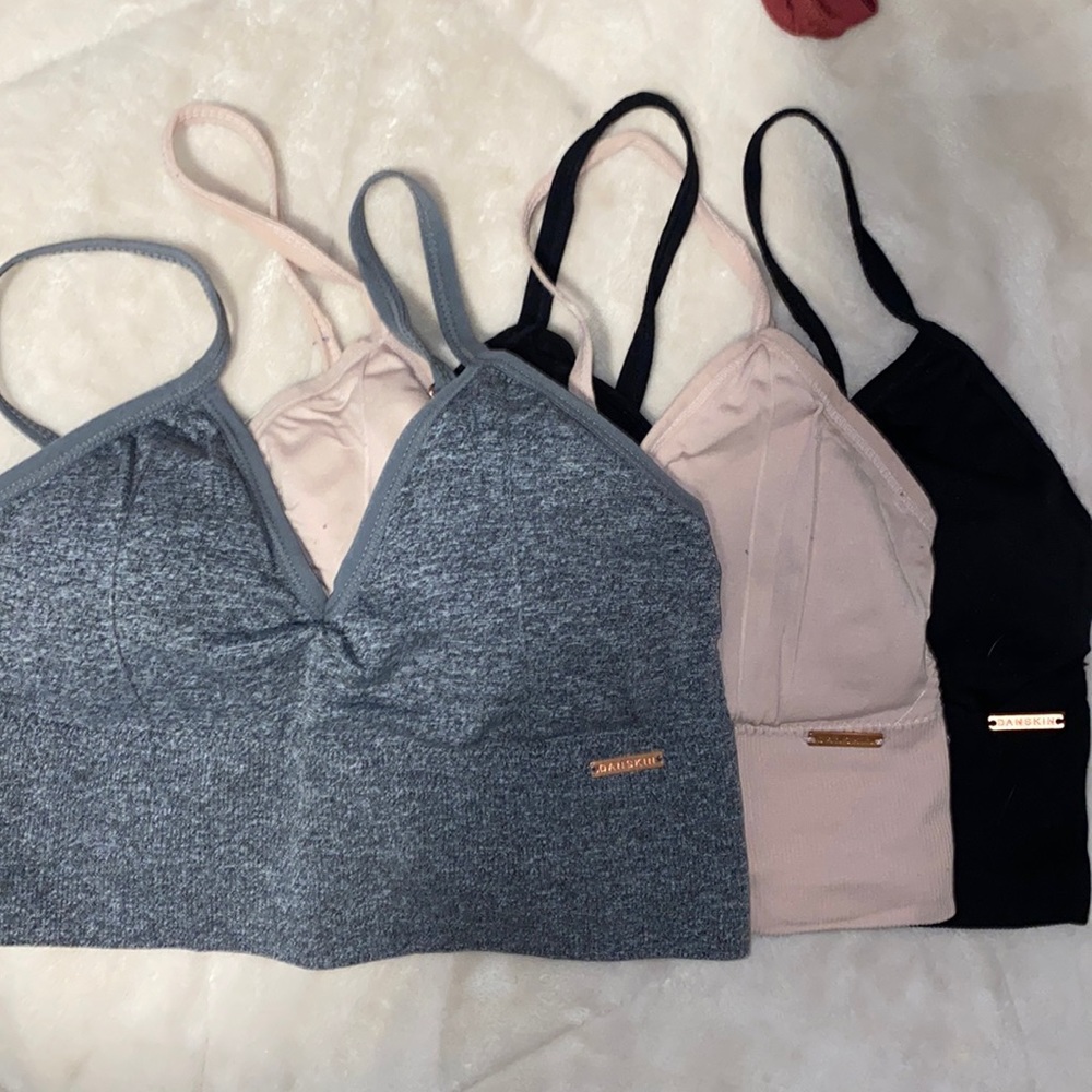Danskin 3 pack sports bra all size small, more like an XS